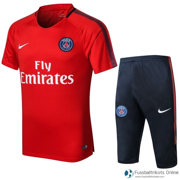 Paris Saint Germain Training Shirts Set Komplett 2017-18 Rote Fussballtrikots Günstig